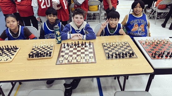 Picture of kids playing chess